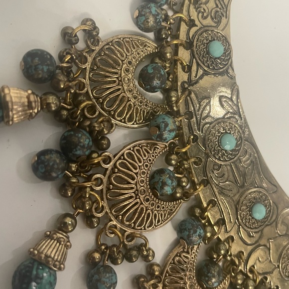 Copper tone beautiful adjustable necklace vintage - Picture 3 of 5